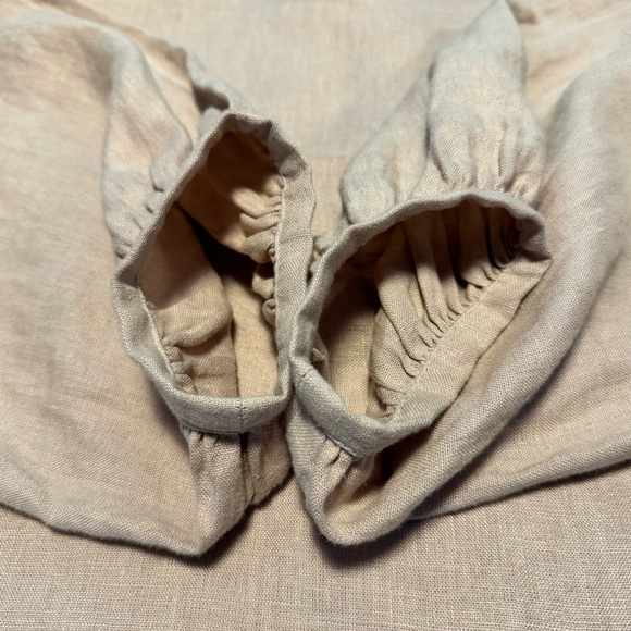 Like new Eli & Barry Puff Top 01 100% linen natural fibers balloon sleeve M L XL - Picture 9 of 15